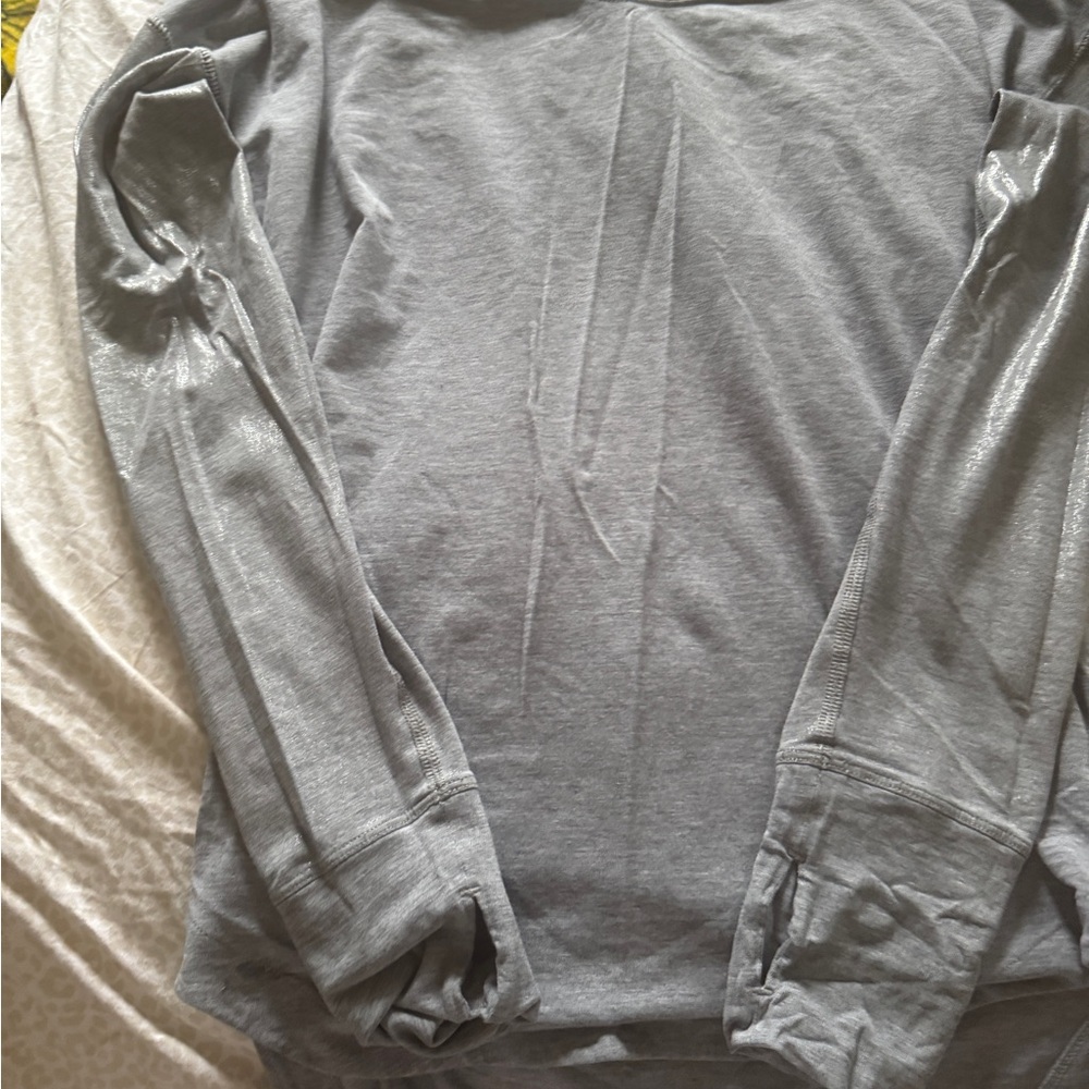 lululemon athletica Light Gray Crewneck Sweater